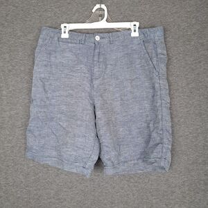 Jachs Linen Blend Blue Shorts Mens 36 Pockets Lightweight Outdoor‎ NWT
